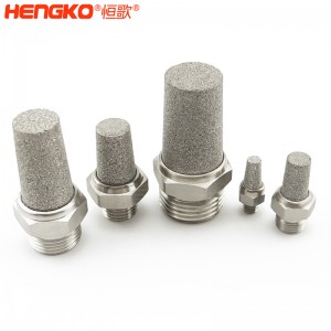 316不銹鋼粉末燒結(jié)消聲器_降噪音多規(guī)格氣動閥消音器氣動接頭