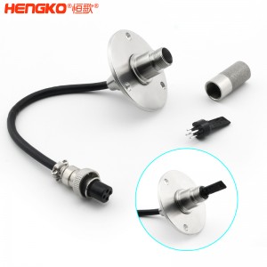 RS485遠(yuǎn)程高精度法蘭盤溫濕度傳感器高靈敏，數(shù)字信號濕度傳感器防水探頭