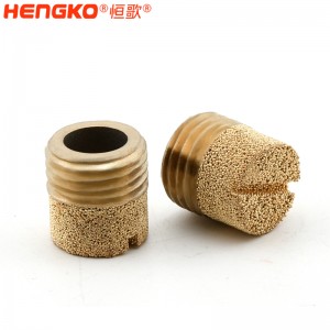廠家生產(chǎn)加工1分2分4分8分青銅HD型消音器耐高溫消音降噪，氣動(dòng)元件電磁閥堵頭消音器