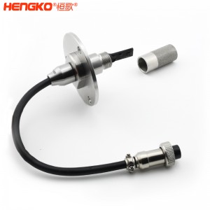 RS485遠(yuǎn)程高精度法蘭盤溫濕度傳感器高靈敏，數(shù)字信號濕度傳感器防水探頭