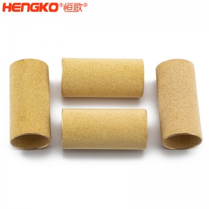 廠家定制生產(chǎn)銅粉末過濾芯燒結銅濾芯濾管孔隙均勻，銅燒結除塵防塵過濾銅管