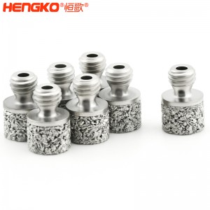 燒結不銹鋼316L多孔金屬微米噴頭曝氣石用于發(fā)酵罐