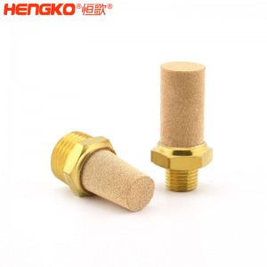 源頭廠家生產(chǎn)銅消聲器燒結(jié)消音降噪耐高溫濾芯,應(yīng)用于壓縮機(jī)
