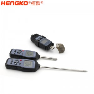 恒歌定制HG970手持式溫濕度標準器_用于無塵車間、儲存?zhèn)}庫溫濕度測量抽檢