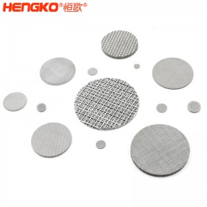 濾芯廠家生產(chǎn)氧氣傳感器不銹鋼燒結(jié)防爆網(wǎng)孔隙均勻，多層網(wǎng)燒結(jié)濾片隔爆元件