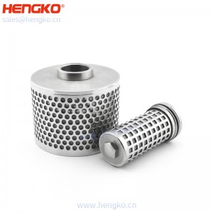 廠家定制316L不銹鋼多層復合網燒結過濾筒濾芯防水透氣_用于化工行業(yè)