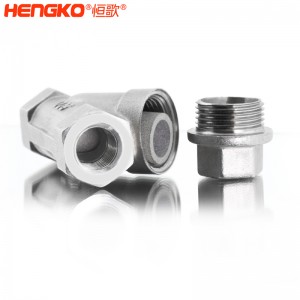 恒歌定制316L粉末燒結(jié)不銹鋼Y型過濾器耐腐蝕易清洗，用于化工行業(yè)