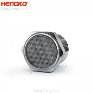 恒歌生產(chǎn)絲網(wǎng)燒結(jié)316不銹鋼平頭消聲器，消音耐用不銹鋼氣動(dòng)過濾元件