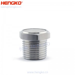 恒歌生產(chǎn)絲網(wǎng)燒結(jié)316不銹鋼平頭消聲器，消音耐用不銹鋼氣動(dòng)過濾元件