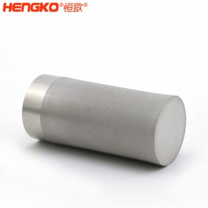 恒歌定制生產(chǎn)316L不銹鋼燒結(jié)空氣過濾器,孔隙均勻過濾精準(zhǔn)濾芯