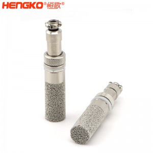 工廠(chǎng)不銹鋼溫濕度傳感器探頭外殼_溫濕度通氣孔帶電纜密封套一體成型無(wú)縫對(duì)接