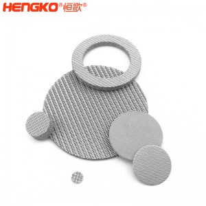 長壽命燒結不銹鋼濾片盤部件_適用于食品飲料工業(yè)純水處理系統(tǒng)