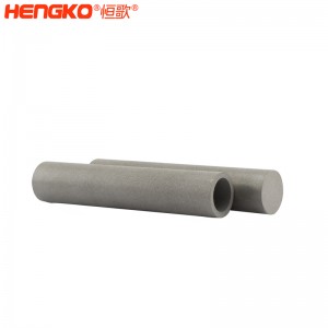 恒歌高孔隙率燒結金屬多孔不銹鋼濾芯濾管筒 應用于空氣介質(zhì)過濾