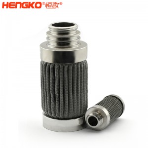 恒歌定制精密多孔不銹鋼燒結(jié)絲網(wǎng)濾芯高強度壽命長_用于純水和氣體過濾