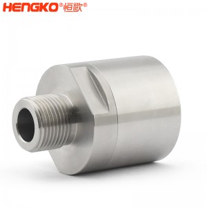 恒歌定制可燃?xì)怏w探測(cè)器外殼,耐高溫防爆透氣不銹鋼工業(yè)氣體探測(cè)器氣室